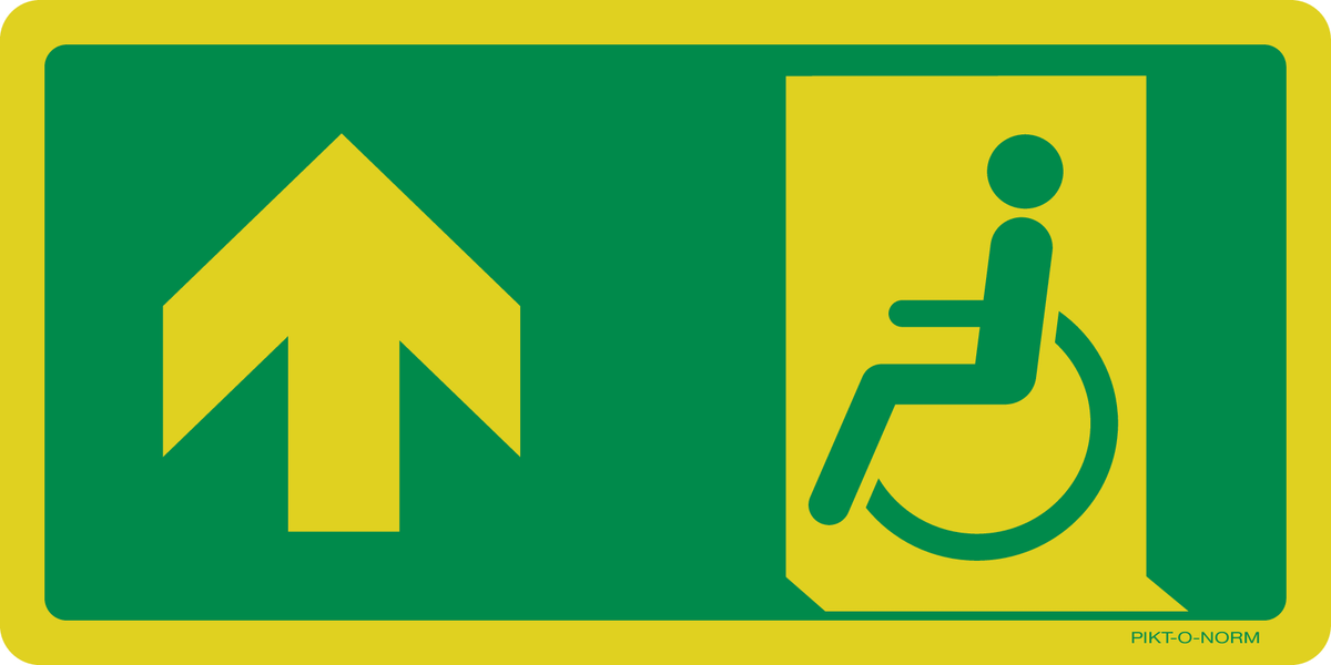VLUCHTWEG BOVEN LINKS VOOR GEHANDICAPTEN