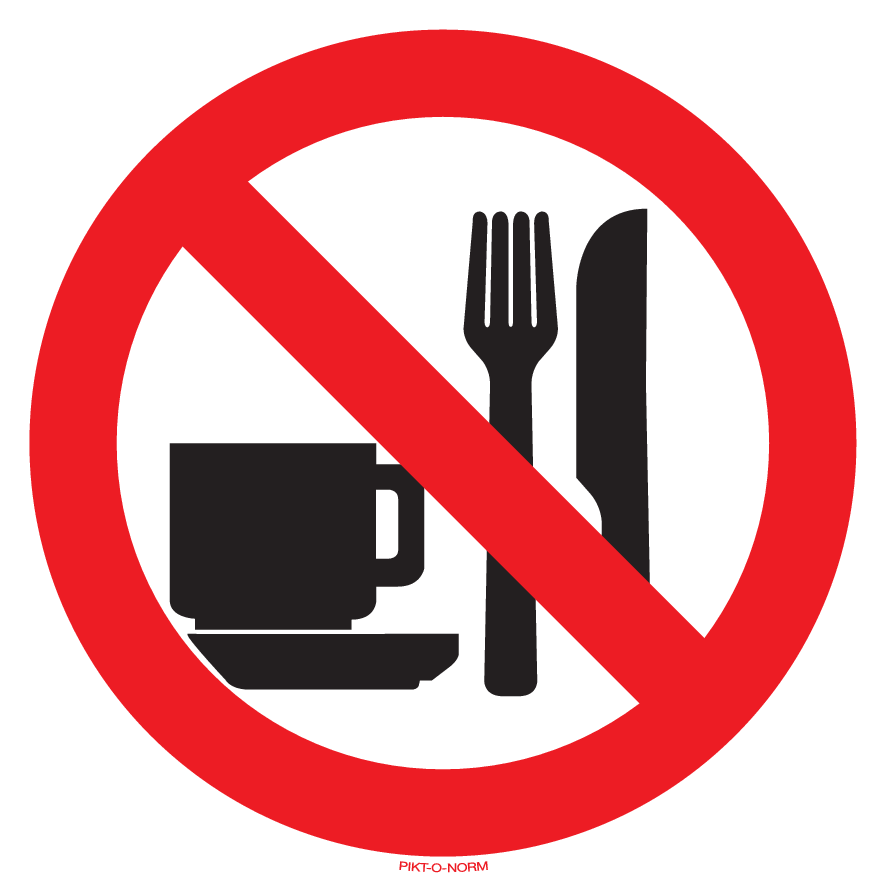 ETEN EN DRINKEN VERBODEN