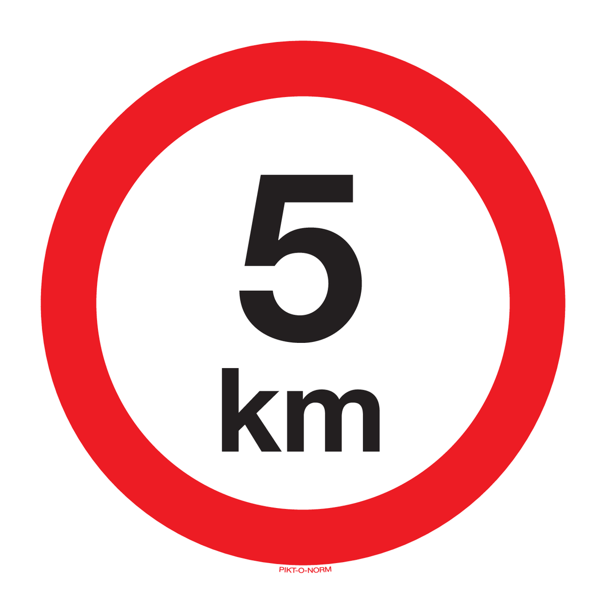 VITESSE LIMITÉE 5 KM