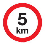 VITESSE LIMITÉE 5 KM