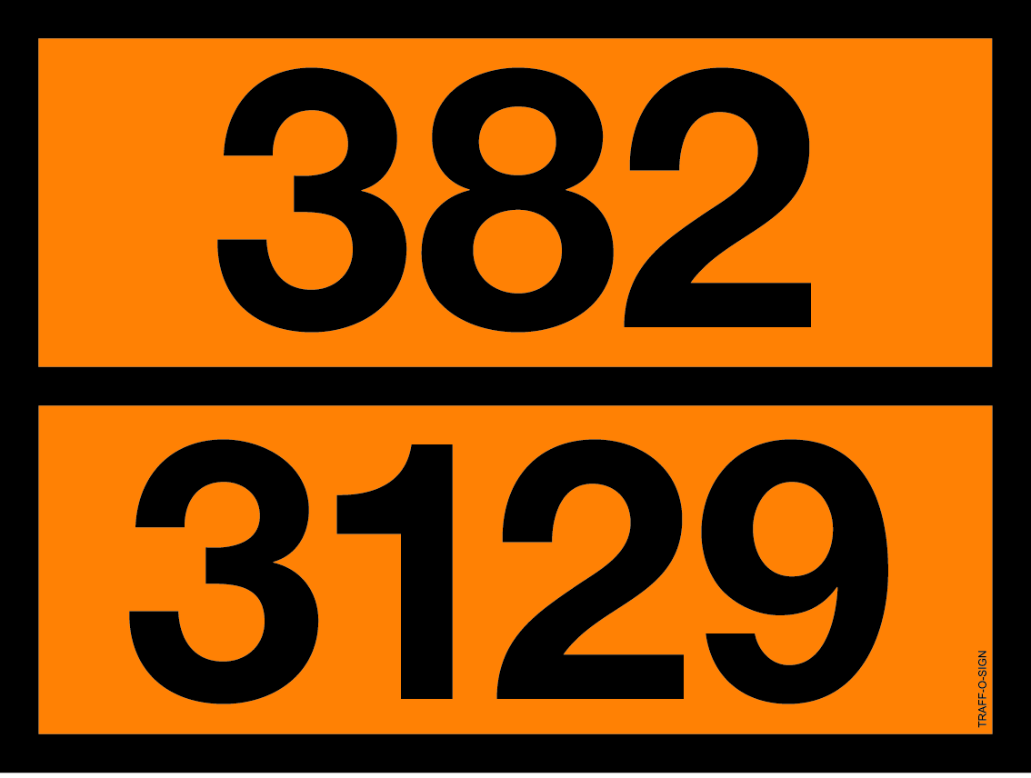 ADR BORD MET GEVARENCODE 382/3129