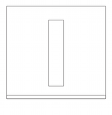 SJABLOON DIBOND 2MM, HOOGTE 100MM