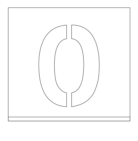 SJABLOON DIBOND 2MM, HOOGTE 100MM