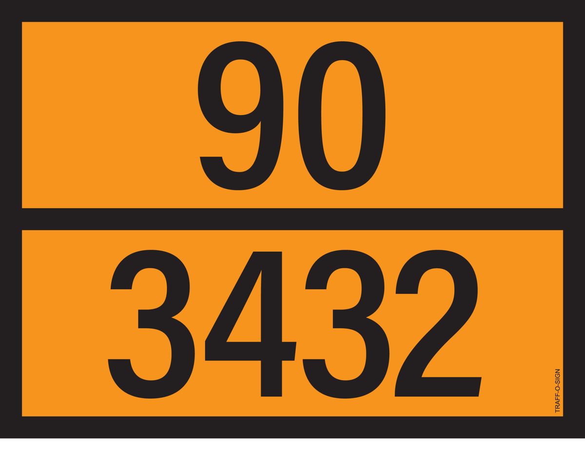 ADR BORD MET GEVARENCODE 90/3432
