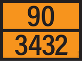 ADR BORD MET GEVARENCODE 90/3432