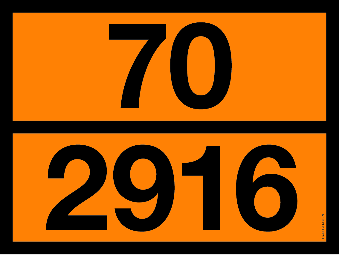 ADR BORD MET GEVARENCODE 70/2916