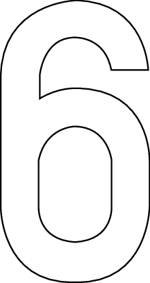 6, UITGESNEDEN CIJFER