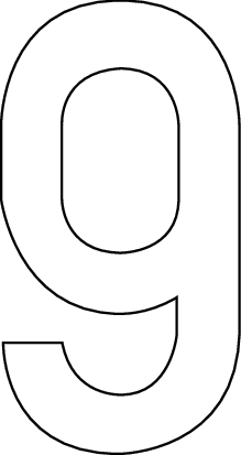 9, UITGESNEDEN CIJFER