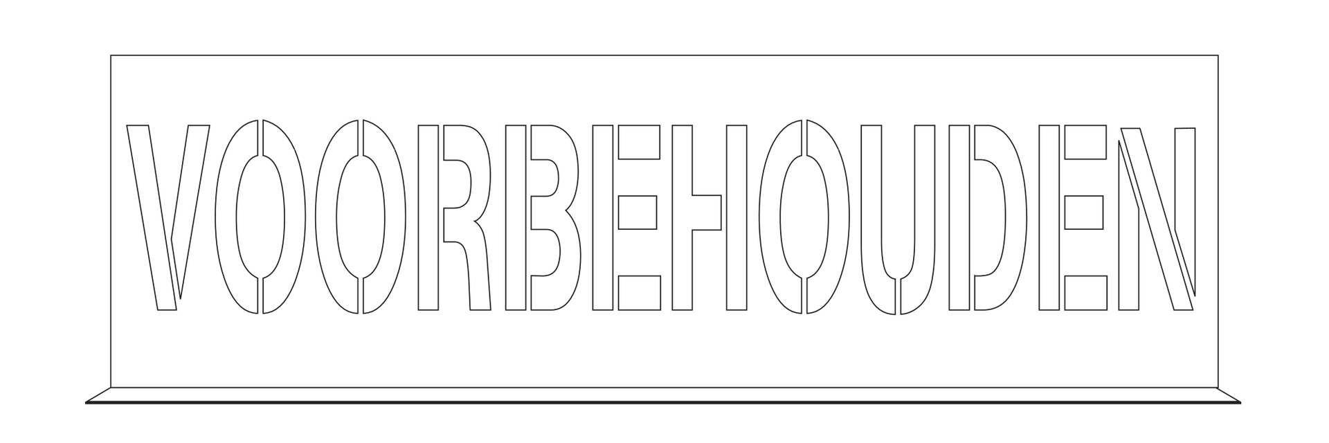 POCHOIR, VOORBEHOUDEN