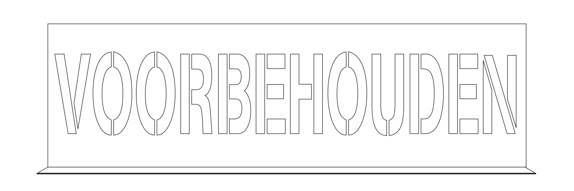 SJABLOON, VOORBEHOUDEN