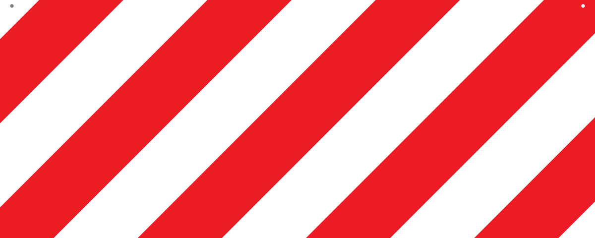 PANNEAU D'AVERTISSEMENT, RAYÉ DIAGONALE