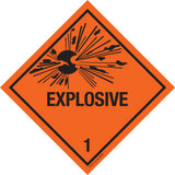 EXPLOSIVE, ADR CLASSE 1