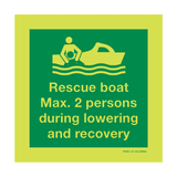 RESCUE BOAT MAX. 2 PERSONS