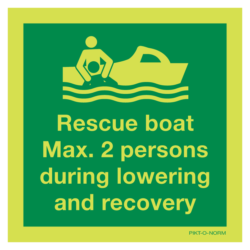 RESCUE BOAT MAX. 2 PERSONS