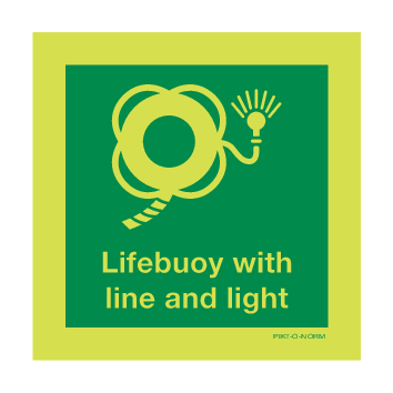 LIFEBUOY WITH  LINE AND LIGHT