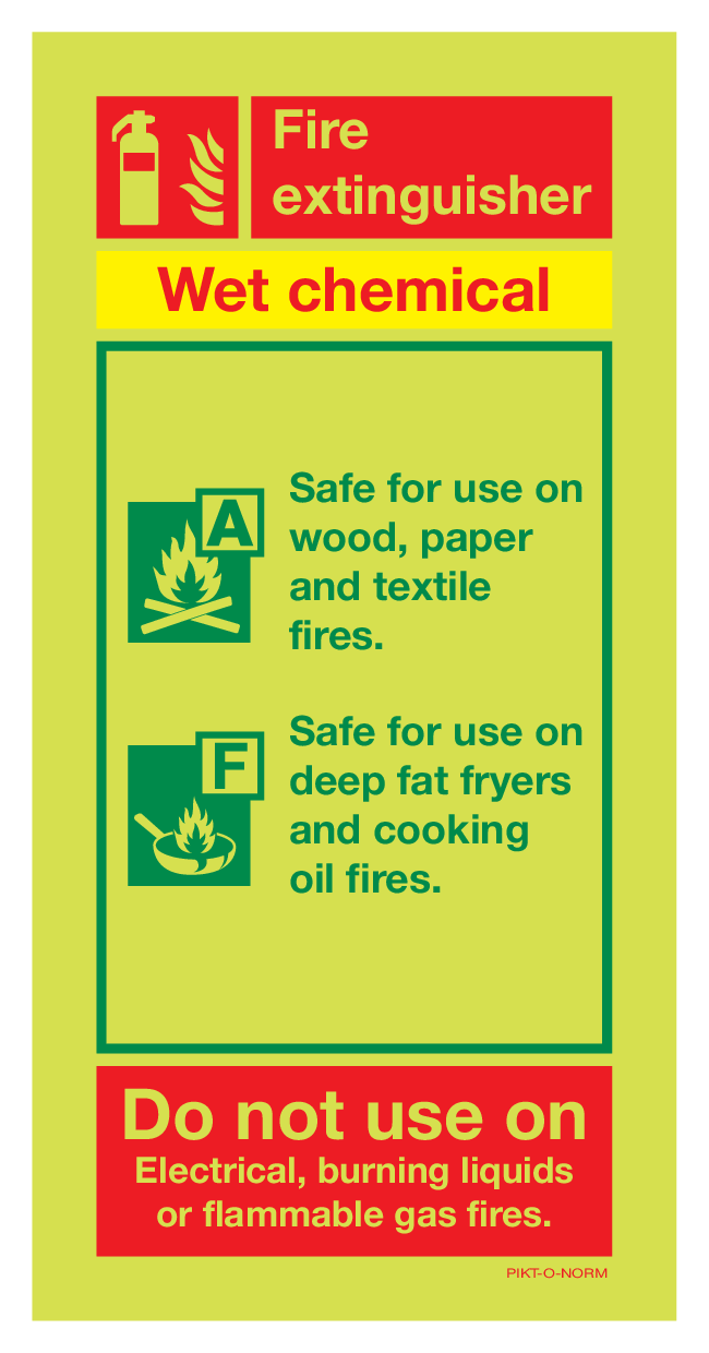FIRE EXTINGUISHER WET CHEMICAL