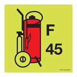 WHEELED FOAM FIRE EXTINGUISHER 45 KG