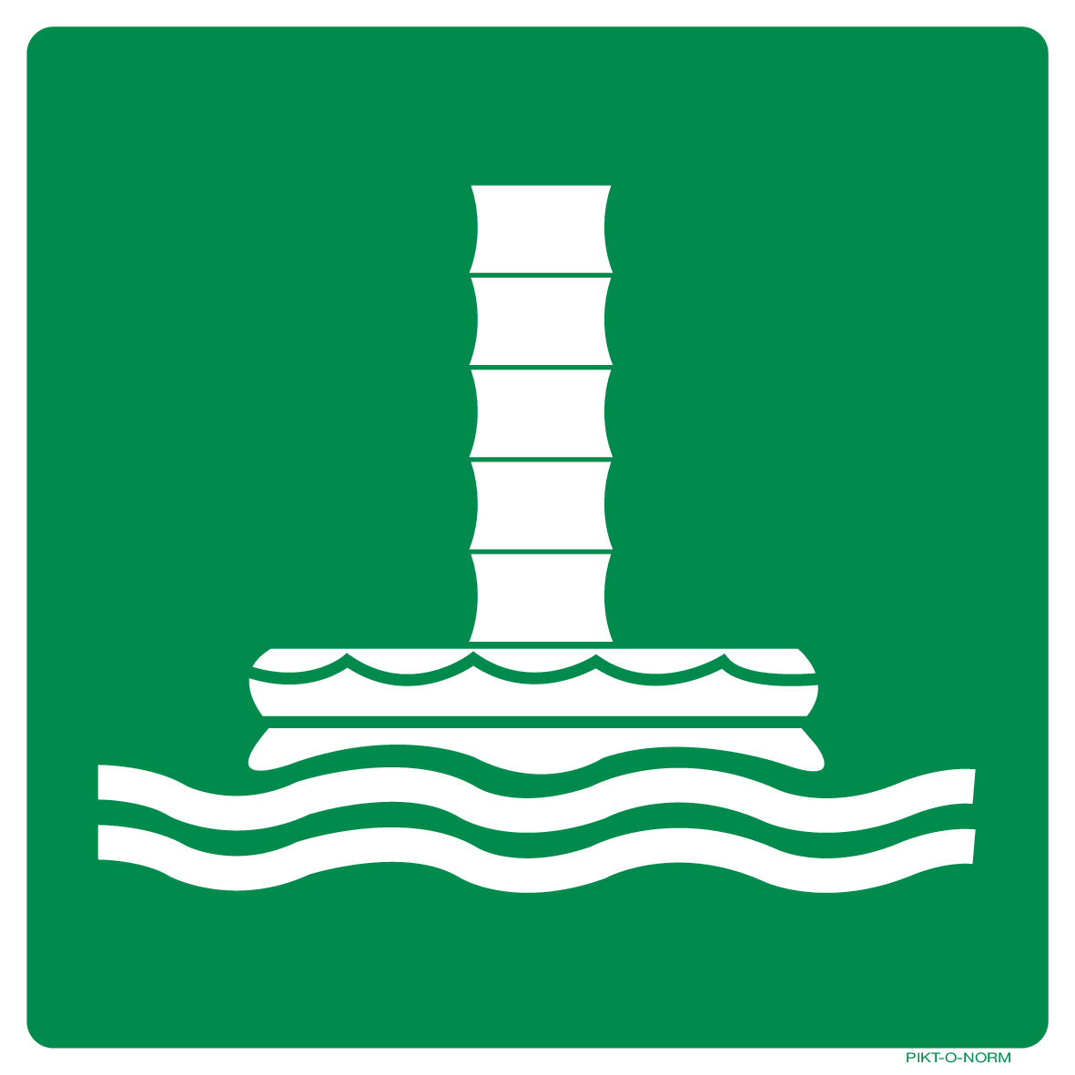 EVACUATIEKOKER ISO7010-E055
