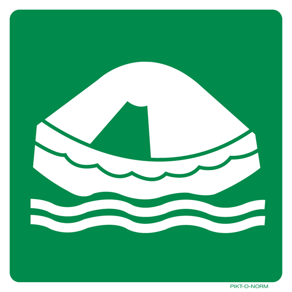 RADEAU DE SURVIE ISO7010-E038