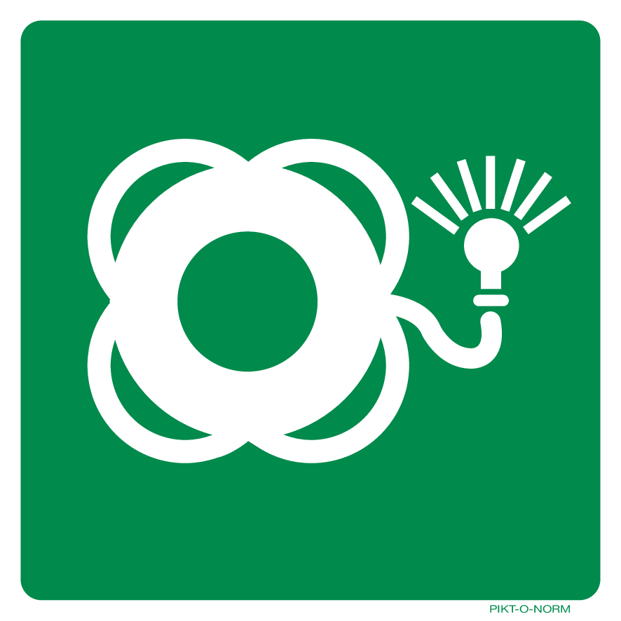 REDDINGSBOEI MET LICHT ISO7010-E042