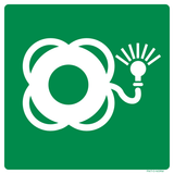 REDDINGSBOEI MET LICHT ISO7010-E042