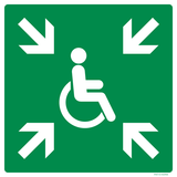 REFUGE TEMPORAIRE D'ÉVACUATION HANDICAPE
