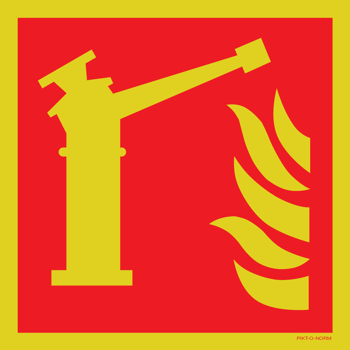MONITEUR D'INCENDIE  ISO7010-F015
