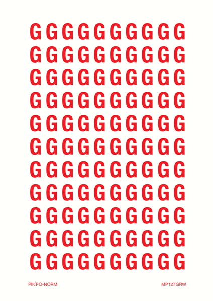 LETTER G OP VEL