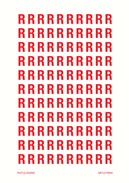LETTER R OP VEL
