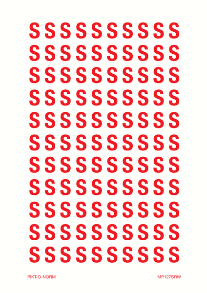 LETTER S OP VEL