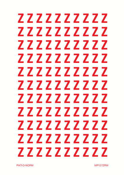 LETTRE Z SUR FEUILLE