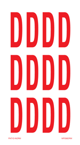 LETTER D OP VEL