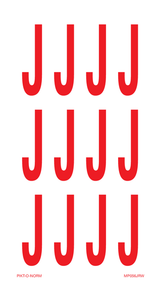 LETTER J OP VEL