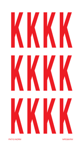 LETTER K OP VEL