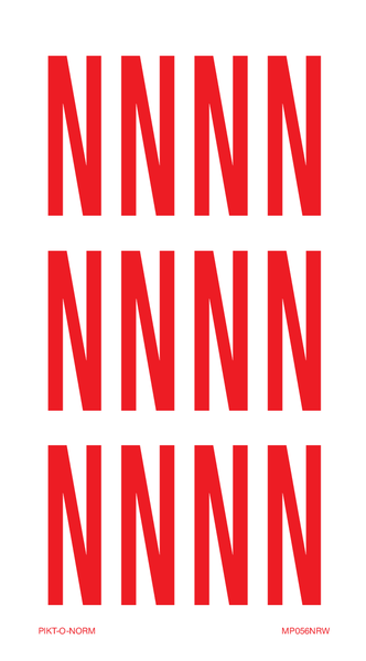 LETTER N OP VEL