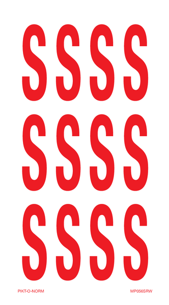 LETTER S OP VEL