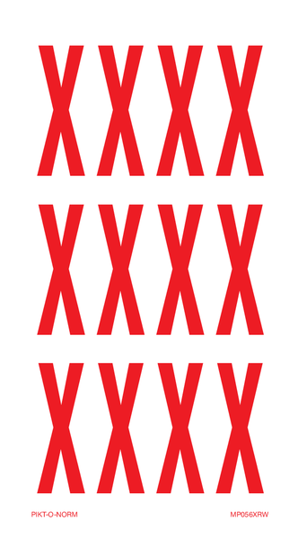LETTER X OP VEL