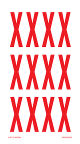 LETTER X OP VEL