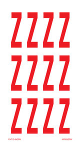 LETTRE Z SUR FEUILLE