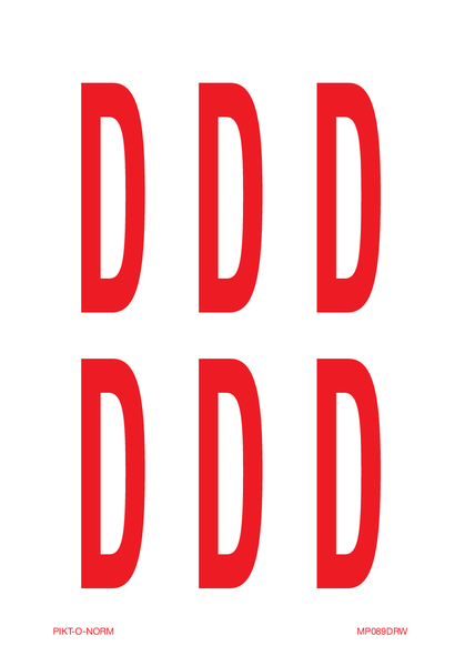 LETTER D OP VEL