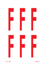 LETTRE F SUR FEUILLE