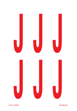 LETTER J OP VEL