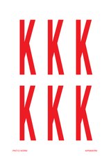 LETTER K OP VEL