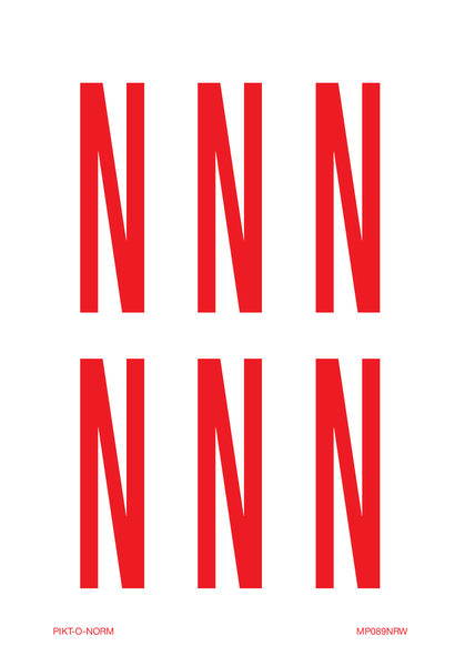 LETTER N OP VEL
