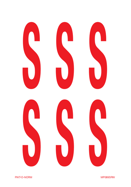 LETTER S OP VEL