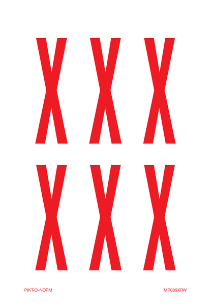 LETTER X OP VEL