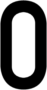 0, UITGESNEDEN CIJFER