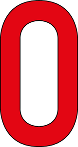 0, UITGESNEDEN CIJFER