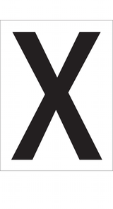 X ADR LETTER ZELFKLEVEND