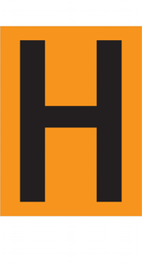 H LETTRE ADR AUTOCOLLANTE